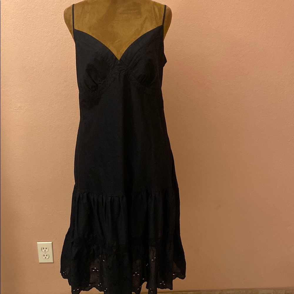 GAP Elegant Black Sleeveless Dress 100% Cotton